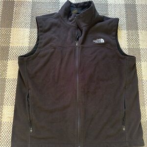 The North Face Fleece Vest Men’s XL In Black Full Zip With Pockets